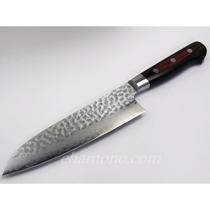 堺孝行 33層槌目ダマスカス 三徳包丁180 : ehamono Yahoo!店 - 通販