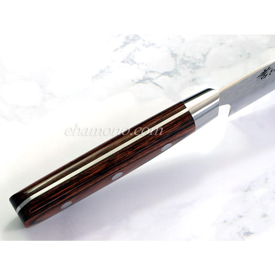 堺孝行 【再入荷！】堺孝行 33層槌目ダマスカス 三徳包丁180【即日出荷
