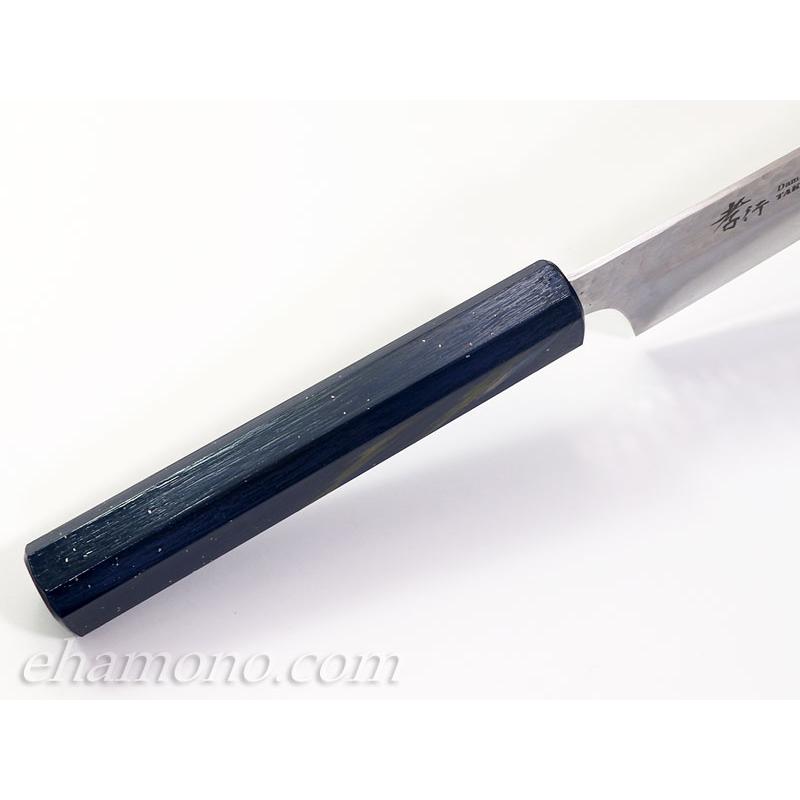 V10号金 シェフナイフ ダマスカス鋼 刃渡190mm