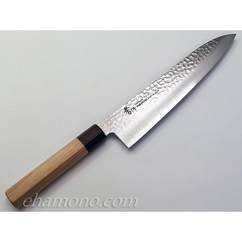 堺孝行 V金10号ダマスカス33層鎚目 和牛刀240 : ehamono Yahoo!店