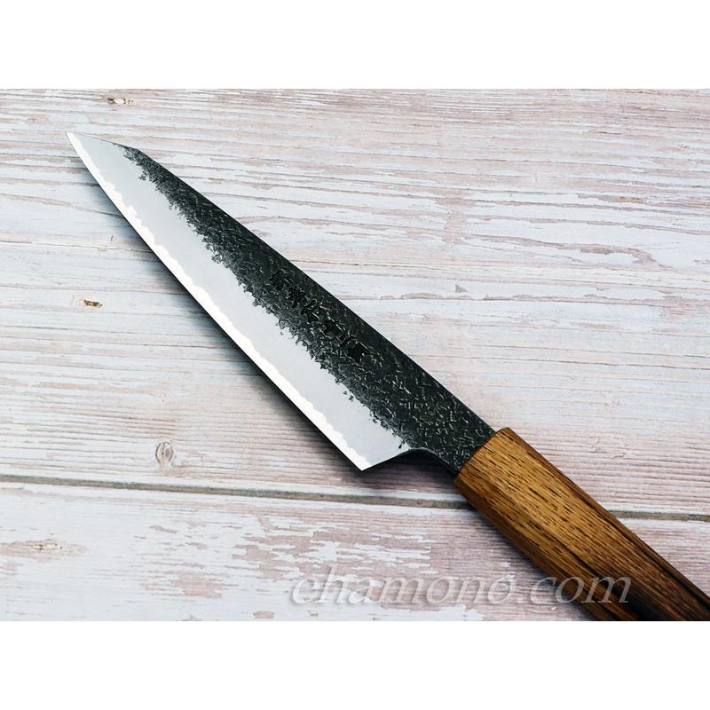 堺孝行 焔 紅蓮 青二鋼 黒打ち鎚目 切付和ペティ150 : ehamono