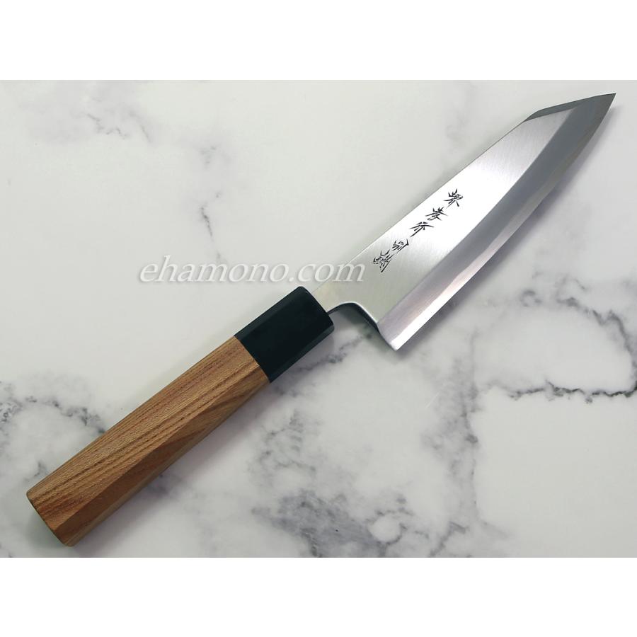 堺孝行 特上白二鋼 切付出刃150 黒水牛欅八角柄 : ehamono Yahoo!店