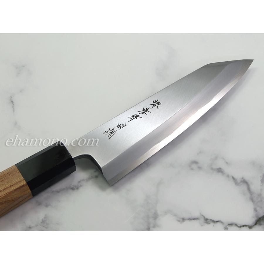 堺孝行 特上白二鋼 切付出刃150 黒水牛欅八角柄 : ehamono Yahoo!店