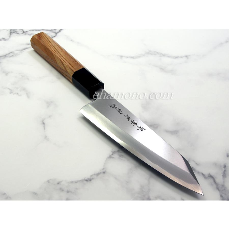 堺孝行 特上白二鋼 切付出刃150 黒水牛欅八角柄 : ehamono Yahoo!店