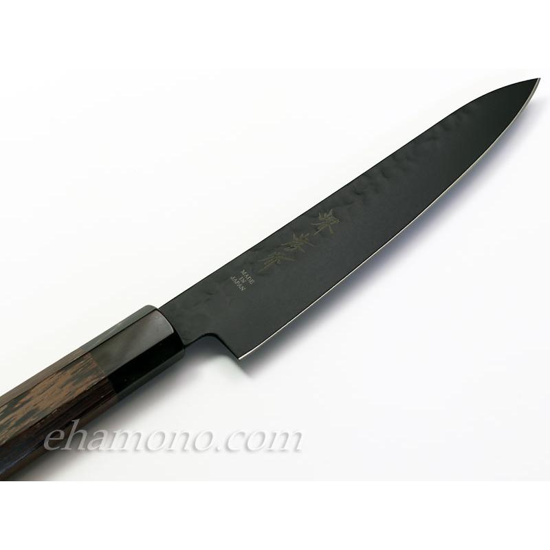 堺孝行 黒影ペティ150 V金10号鎚目フッ素加工和式包丁 : ehamono