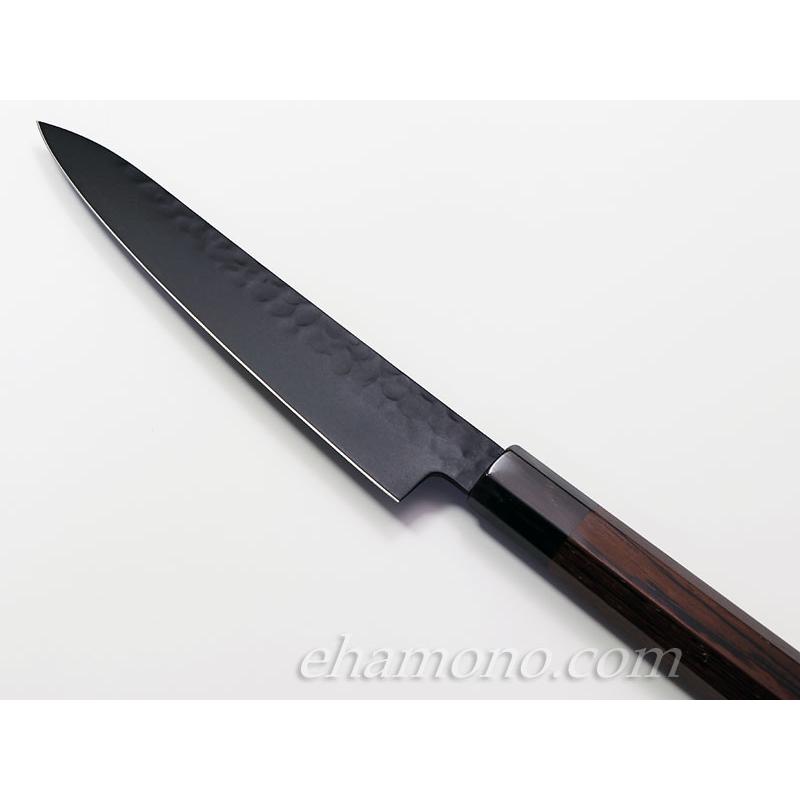 堺孝行 黒影ペティ150 V金10号鎚目フッ素加工和式包丁 : ehamono
