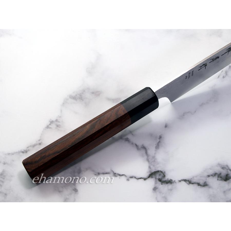 堺孝行 粉末ハイス鋼SPG2 ダマスカス 和式剣型牛刀190 : ehamono Yahoo
