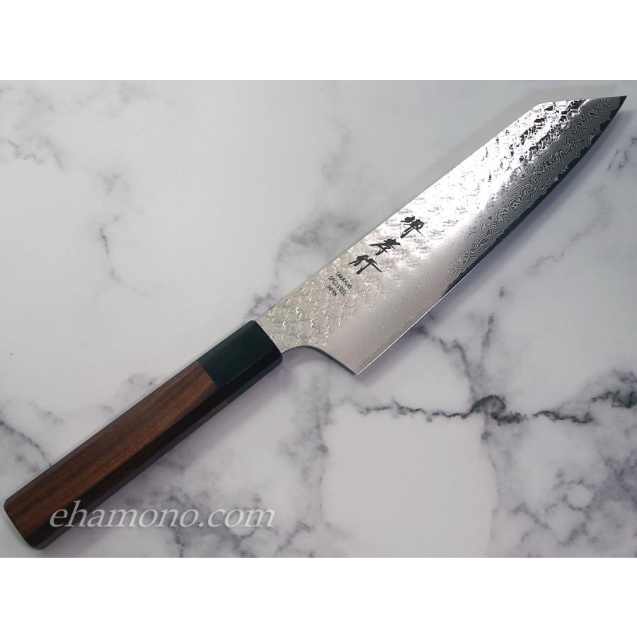 堺孝行 粉末ハイス鋼SPG2 ダマスカス 和式剣型牛刀190 : ehamono Yahoo