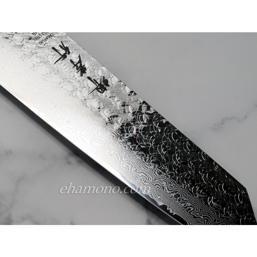 堺孝行 粉末ハイス鋼SPG2 ダマスカス 和式剣型牛刀190 : ehamono Yahoo