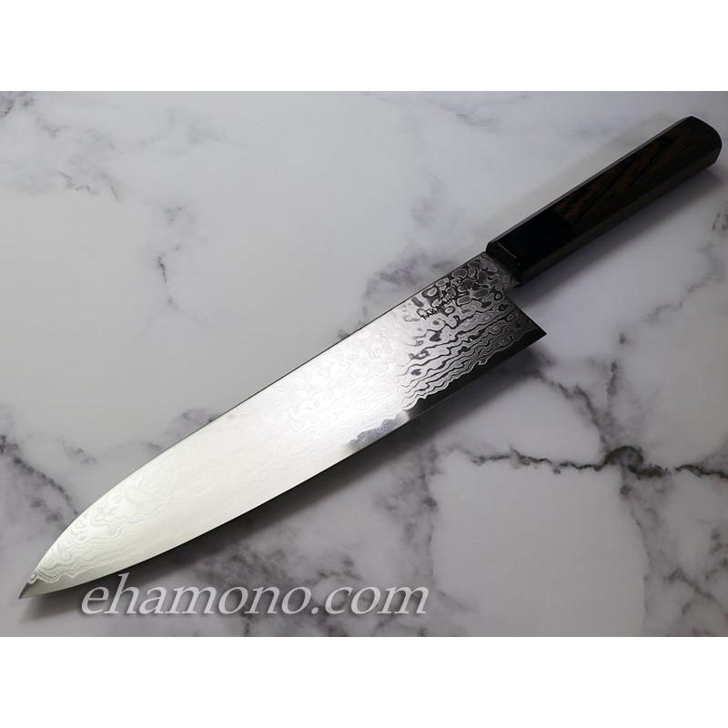 ZA18ダマスカス コバルト鋼【銀河】和牛刀210 : ehamono Yahoo!店