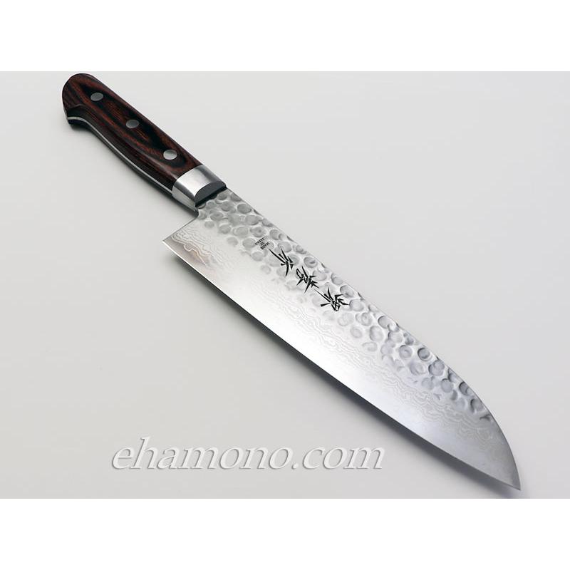 堺孝行 V金10号ダマスカス17層鎚目 三徳包丁180 : ehamono Yahoo!店