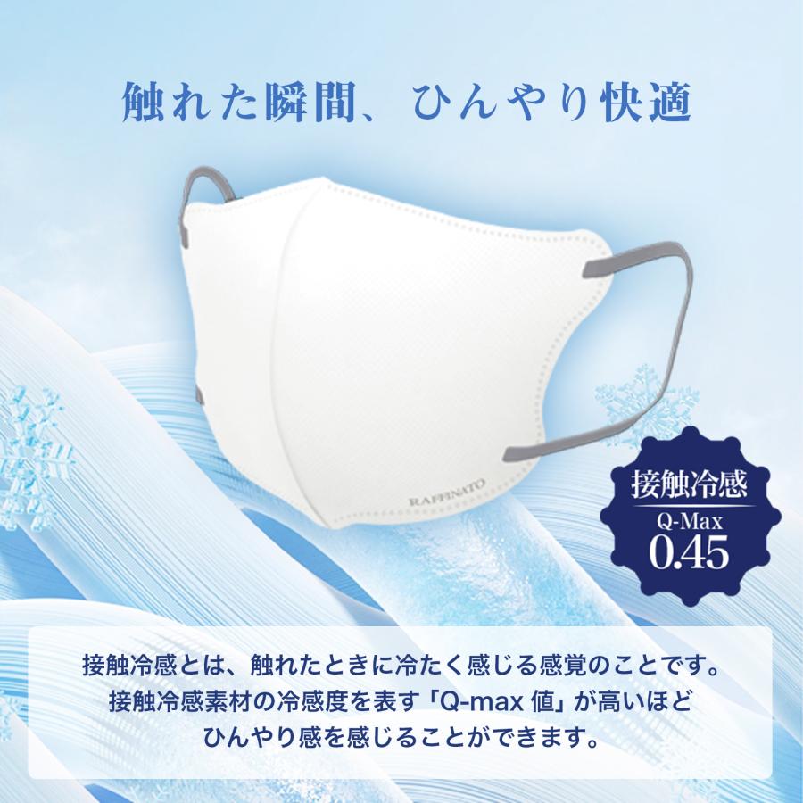 冷感】弓型 バイカラー不織布 3D立体マスク 20枚入【箱入】【 AKAC