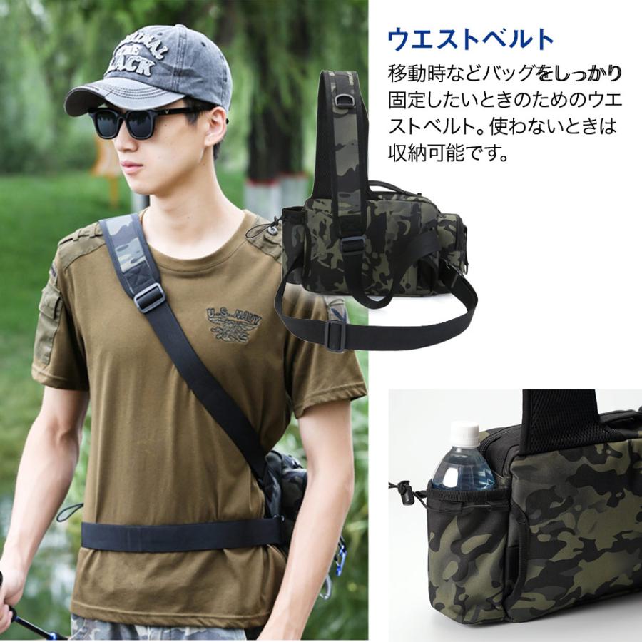 ロッドが差し込めるフィッシングバッグ/迷彩柄 釣りバッグ ロッドが差し込めるフィッシングバッグ/迷彩柄 釣りバッグ