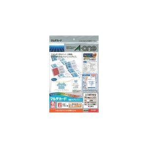 A-one エーワン マルチカード 各種プリンタ兼用紙 両面クリアエッジ