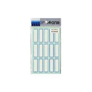 A-one エーワン セルフラベル 青枠 15面 18シート 品番 03005 : 赤塚