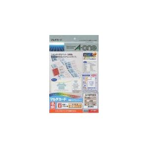 A-one エーワン マルチカード 各種プリンタ兼用紙 両面クリアエッジ
