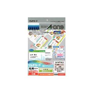 A One エーワン マルチカード 各種プリンタ兼用紙 両面クリアエッジタイプ 白無地 厚口 判 フチまで印刷10面 名刺サイズ 品番 赤塚ビジネス株式会社 通販 Yahoo ショッピング