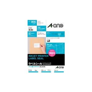 A-one エーワン ラベルシール[インクジェット] マット紙・ホワイト A4