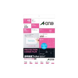 A-one エーワン 透明保護フィルム 光沢フィルム・透明 A4変型 8面 品番