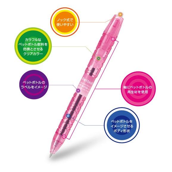 PILOT（パイロット） 油性ボールペン ペットボール BPB-10F-LGB ライト 