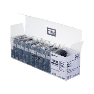 キングジム KING JIM テプラ PROテープ10個パック SS12K-10PN 12mm幅 白