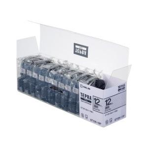 キングジム KING JIM テプラ PROテープ10個パック ST12K-10PN 12mm幅 透明