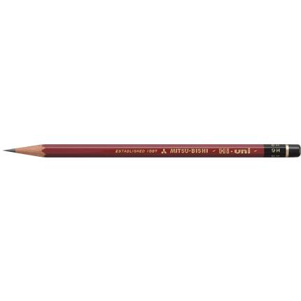 三菱鉛筆 uni 鉛筆 ハイユニ 1ダース（12本） HU9H｜akatsuka-bs