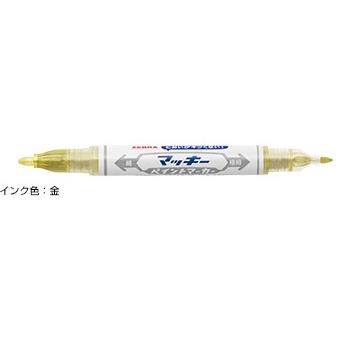 ZEBRA（ゼブラ） 油性マーカー マッキー ペイントマーカー 極細 金