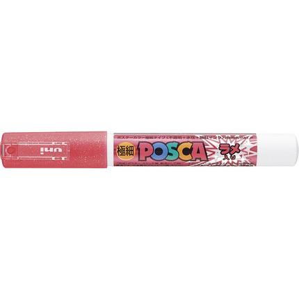 三菱鉛筆 サインペン uni ポスカラメ入 極細 レッド PC-1ML : 赤塚