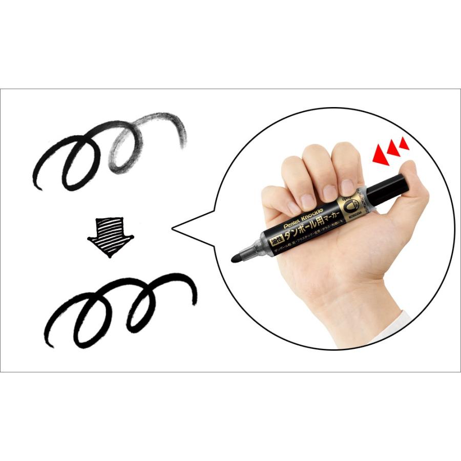 ぺんてる（Pentel） ノックル ダンボール用マーカー 中字 青 ND150M-C