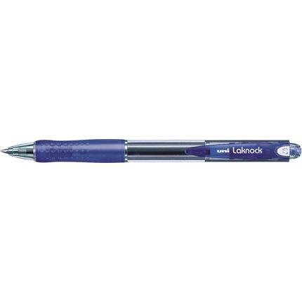 三菱鉛筆 油性ボールペン uni ベリー楽ボ（ノック式） 0.7mm 透明青 SN