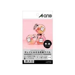 エーワン（A-one） キレイにみせる収納ラベル 水に強いマット紙 8面