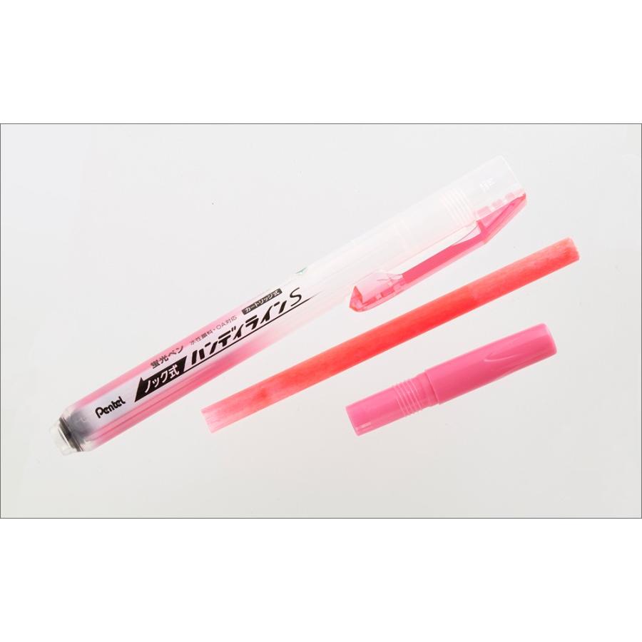 ぺんてる（Pentel） 蛍光ペン ノック式ハンディラインS カートリッジ 5