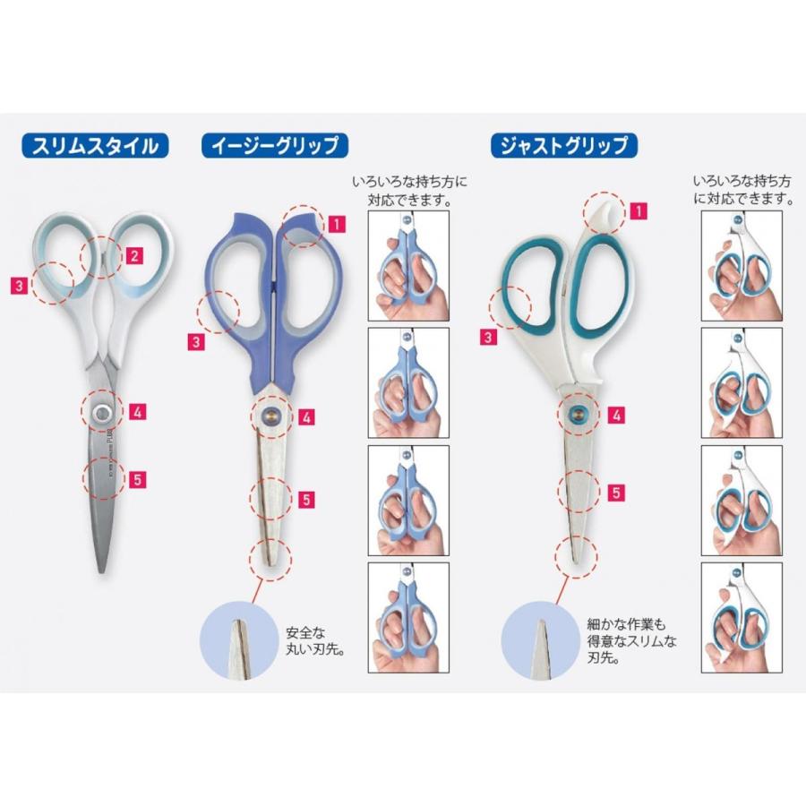 プラス はさみ フィットカット スリムスタイル ホワイトブルー SC-160S 【まとめ買い10個セット】 楽天市場】プラス フィットカットスリム  SC-160S 白青 10個 フィットカットスリムSC-160S ピンク 10個  【プラス】