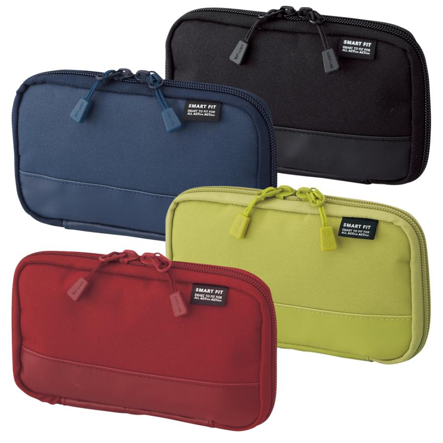 ペンケース リヒトラブ LIHIT LAB. SMART FIT ACTACT コンパクトペンケース A7687 ブラック