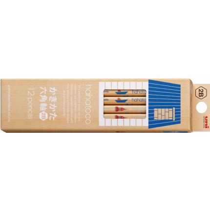 三菱鉛筆 鉛筆 筆記具 uni hahatoco ダース箱鉛筆 2B 宇宙＆海 鉛筆