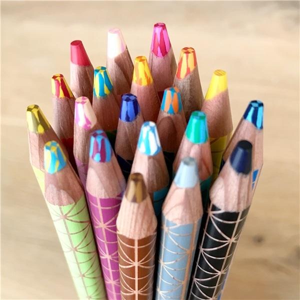 KOKUYO（コクヨ） 色鉛筆 KOKUYO DUAL COLOR 20Colors 2色混色色鉛筆20