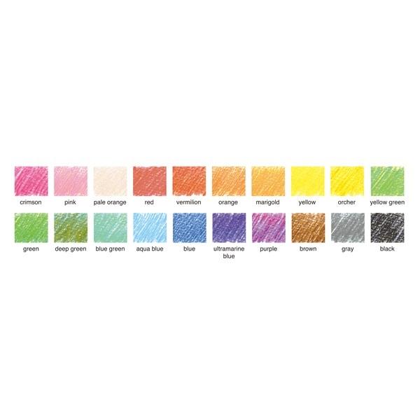 KOKUYO（コクヨ） 色鉛筆 KOKUYO DUAL COLOR 20Colors 2色混色色鉛筆20