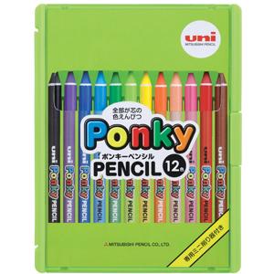 色鉛筆 三菱鉛筆 おまけ付 uni ポンキーペンシル 12色セット K800PK12CLT 至高 LT308 12C 800ポンキー
