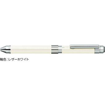 多機能筆記具 ボールペン シャープペンシル ゼブラ ZEBRA シャーボX CL5 レザーホワイト SB15-LW｜akatsuka-bs