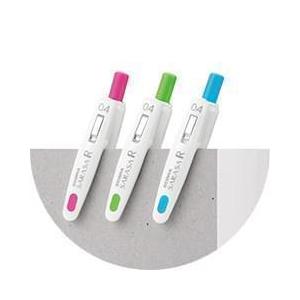 グレー芯白15、ブルー芯白16 ZEBRA（ゼブラ） ジェルボールペン サラサR 0.5 軸色:白 インク:青