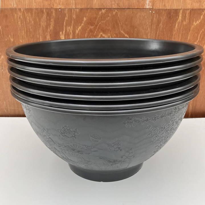 【まとめ買い！】軽くて丈夫なスイレン鉢 直径60cmの特大サイズ（黒）6個セット メダカにもビオトープにも｜s200｜資材02-TU_2
