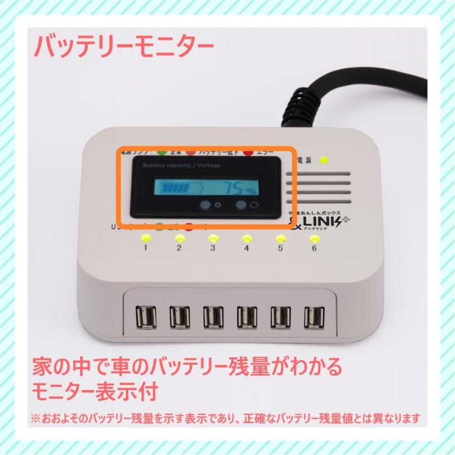≪未使用品・DC12V車用≫防災用USB給電装置「＆LINK+ライト」 DC12V車用】防災グッズ/防災用品/スマホ充電/【防災用USB給電
