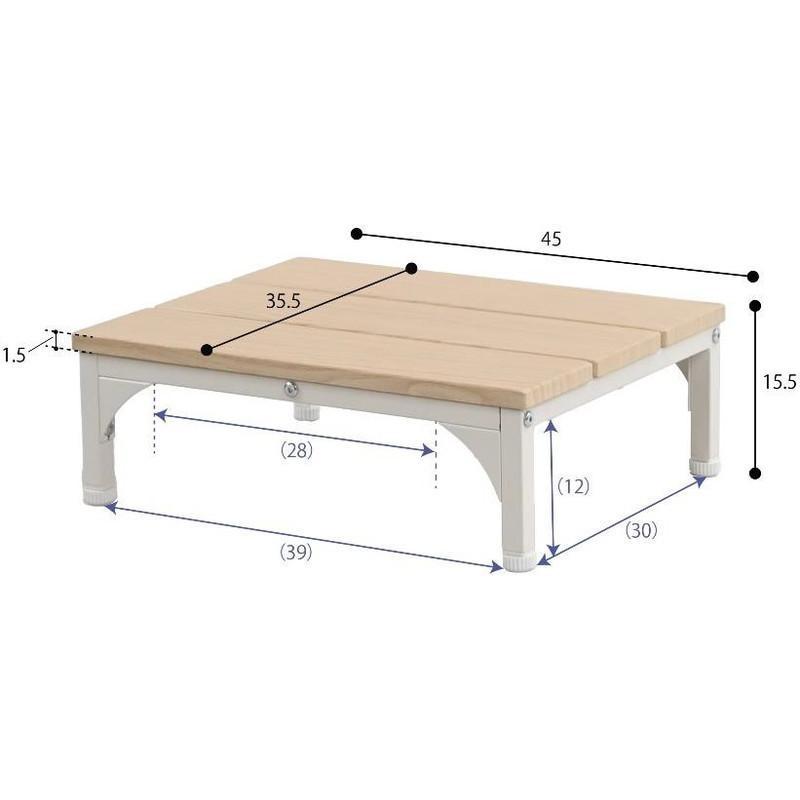 玄関台 幅45ｃｍ 玄関 台 踏み台 ステップ 木製 玄関ステップ 段差 軽減 靴 昇降台 補助具 足場 新生活 高齢者 収納 昇降補助 介護 ペット｜akaya｜04