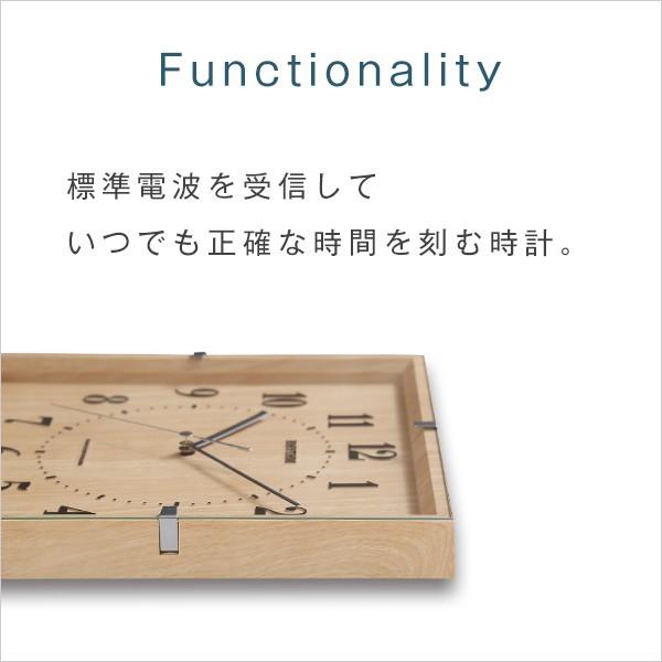 電波時計 掛け時計 電波式・連続秒針 メーカー保証1年｜akaya｜05