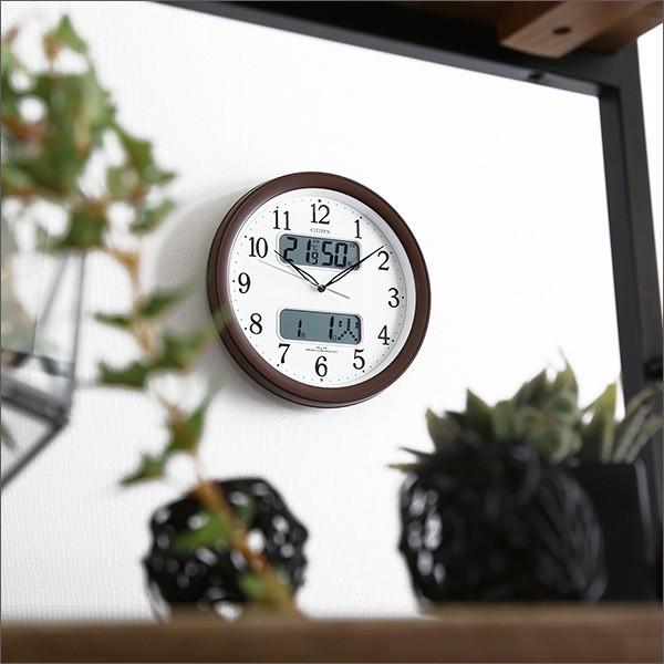 シチズン掛け時計 電波時計 カレンダー・温度湿度表示 メーカー保証1年｜akaya｜04
