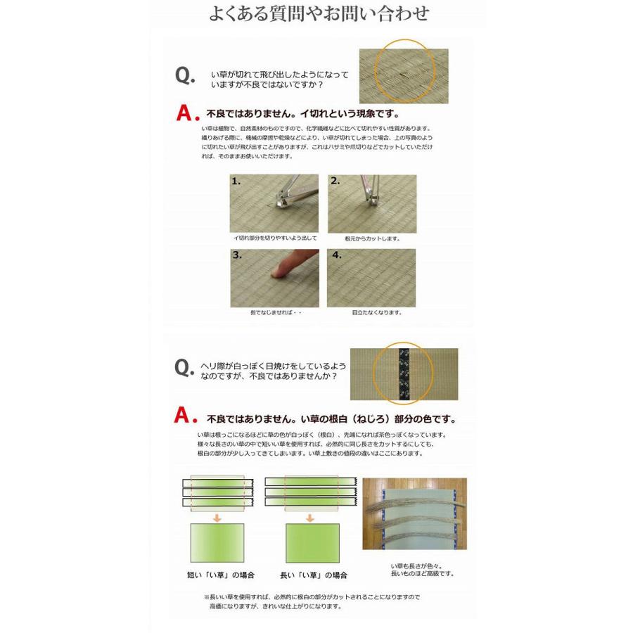 い草 ラグ カーペット マット 夏 おしゃれ 日本製 江戸間6畳 261×352