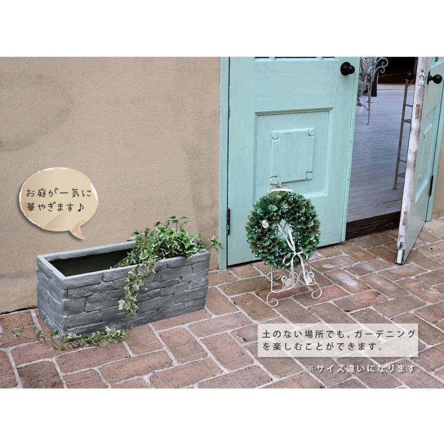 リアル プランター エントランス 菜園 家庭菜園 花壇 グレー 赤やpaypayモール店 通販 Paypayモール 幅40 レンガ調 プランターカバー 鉢カバー ガーデニング ベランダ バルコニー 玄関 テール グ