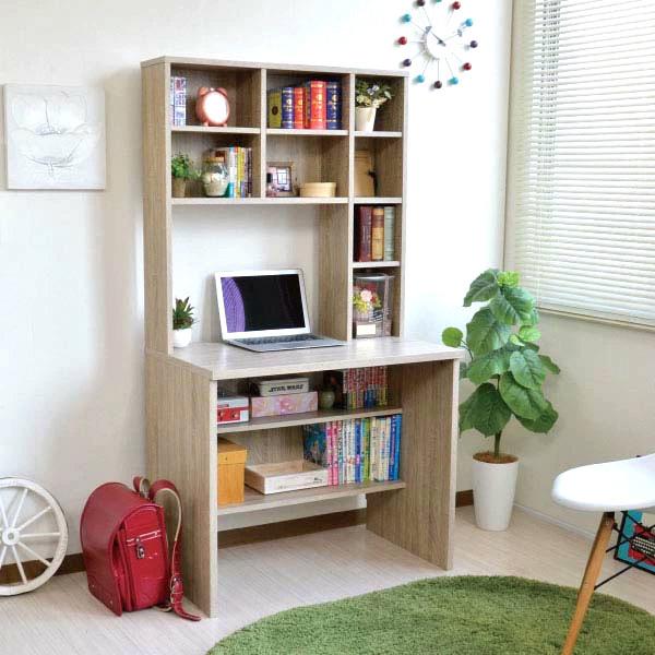 49 割引ホワイト オーク人気のファッションブランド パソコンデスク 書棚付き 収納 おしゃれ 幅cm 省スペース スリムデスク 本棚付き 足元収納 大容量 北欧 学習デスク 作業台 テレワーク 在宅 新生活 一人暮らし デスク 机 家具 インテリアホワイトオーク