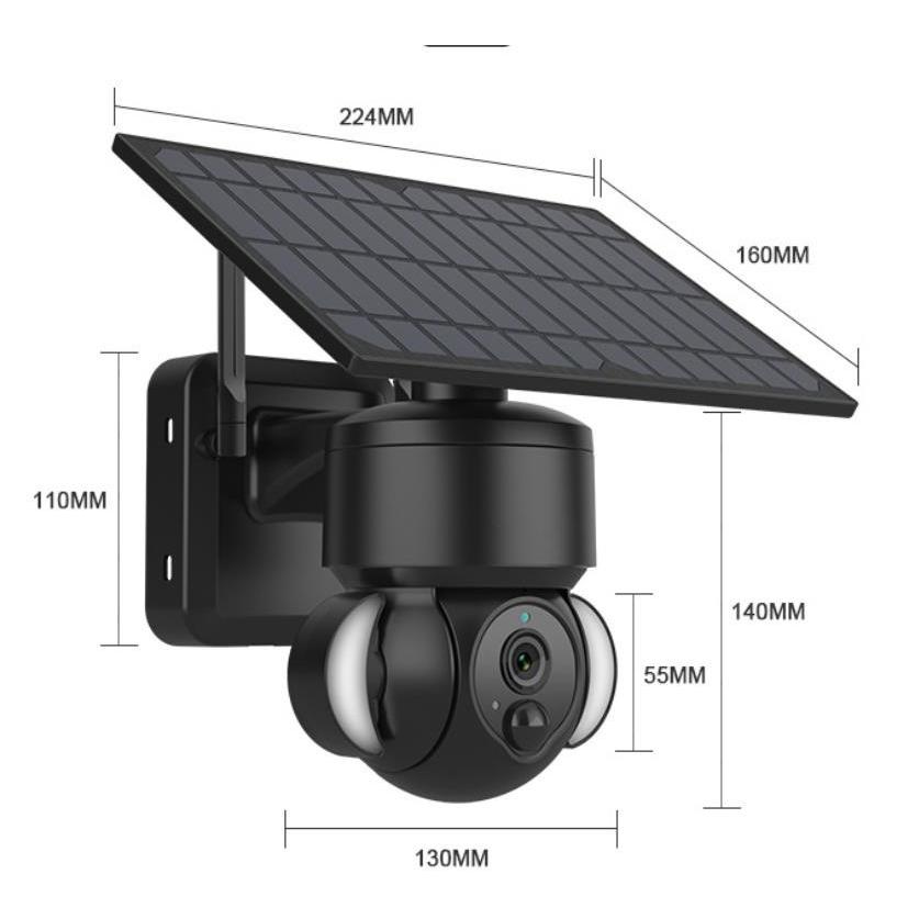 防犯カメラ 屋外 ソーラー 家庭用 wifi ワイヤレス 夜間カラー 防犯ライト付き 人感センサー スマホ連動 SDカード録画 一体  分離式両用 PIR 遠隔監視 無線接続｜akb-gadegt｜16